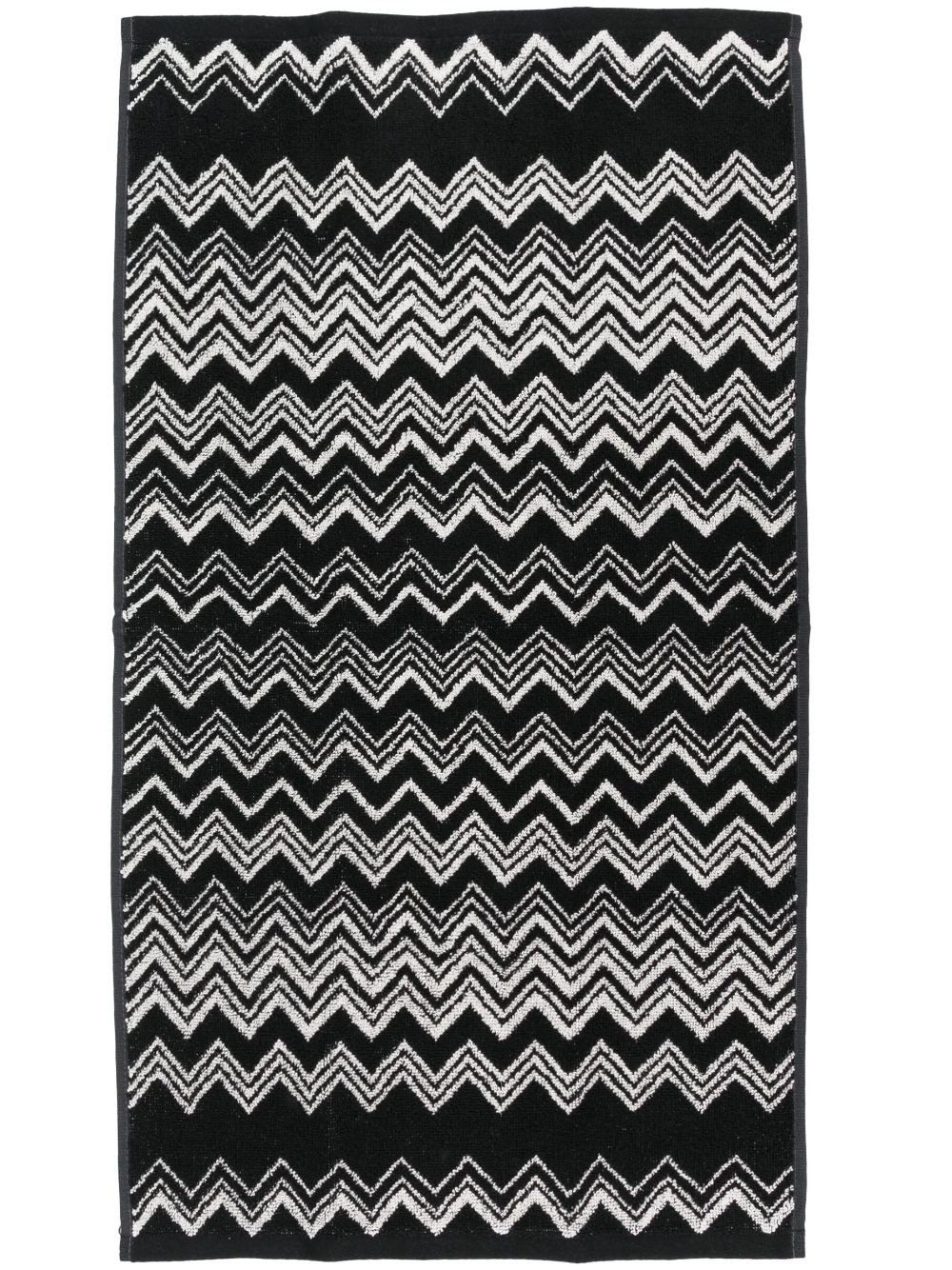 woven zigzag-print bath towel - 2