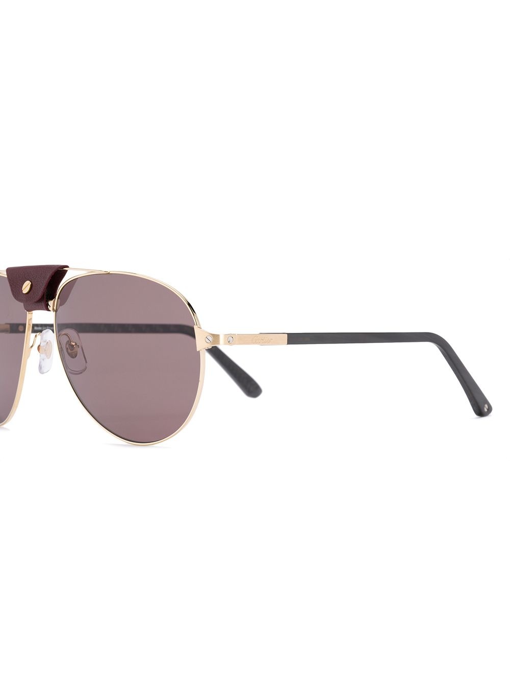 Santos de Cartier aviator-frame sunglasses - 1