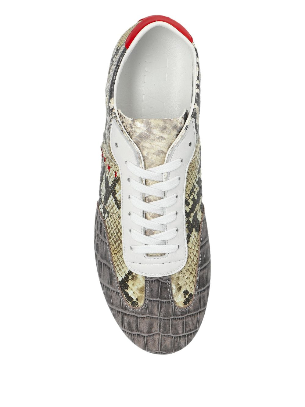 crocodile-effect sneakers - 3