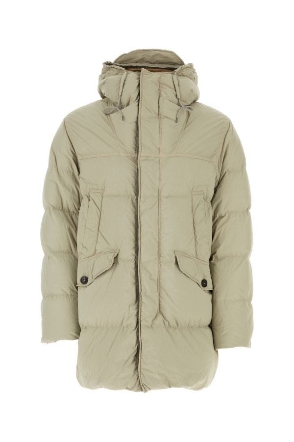 Sand nylon down jacket - 1