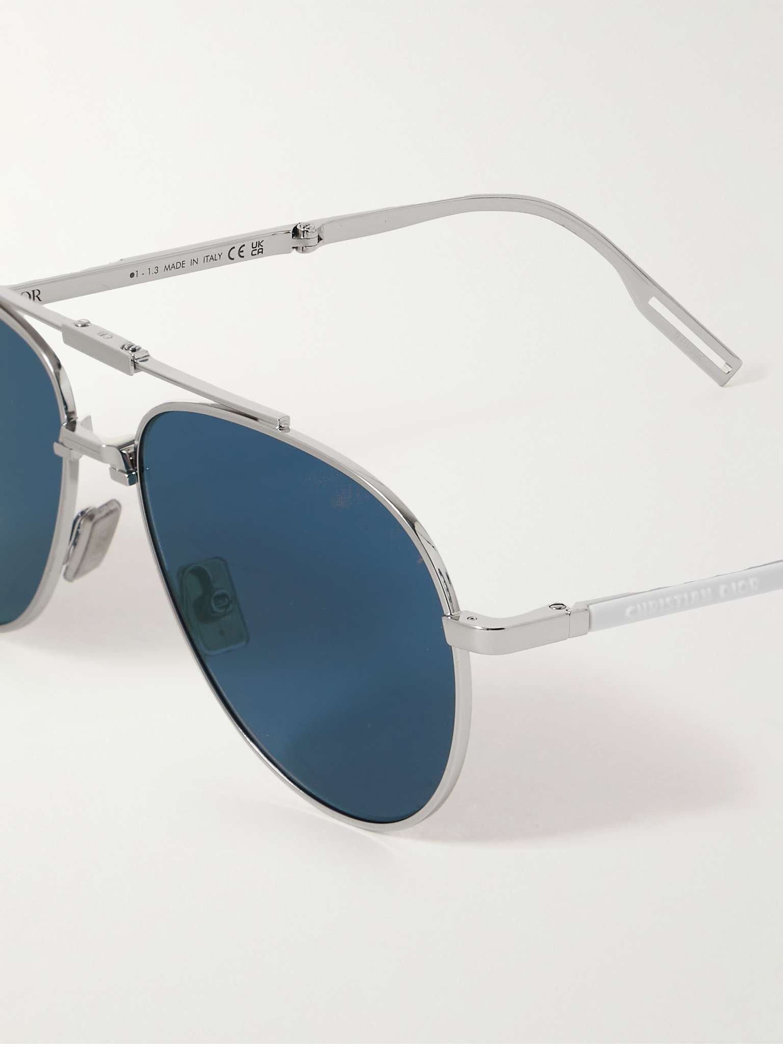 Dior90 A1U Aviator-Style Silver-Tone Sunglasses - 4