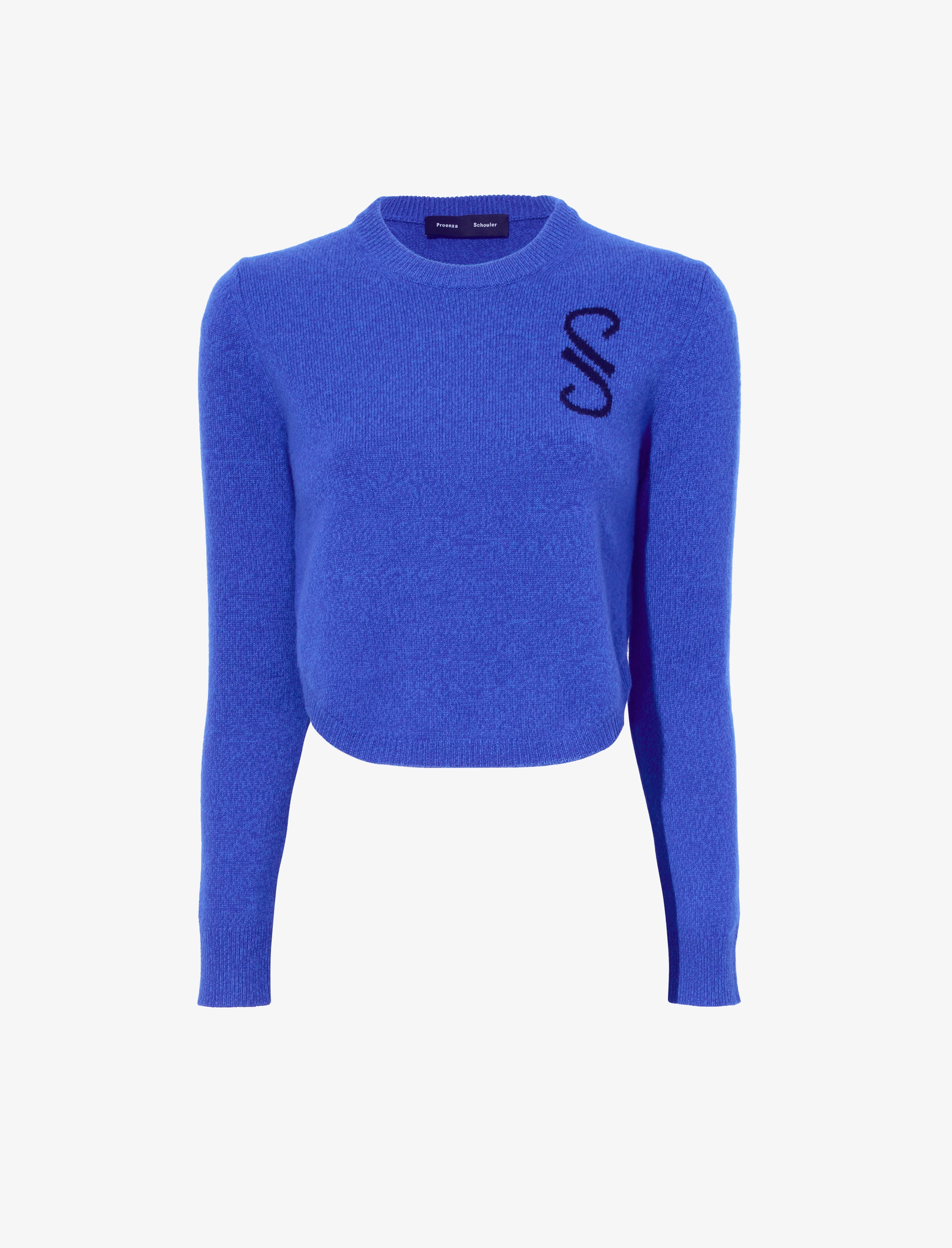 Stella Monogram Sweater in Cashmere Jacquard - 1