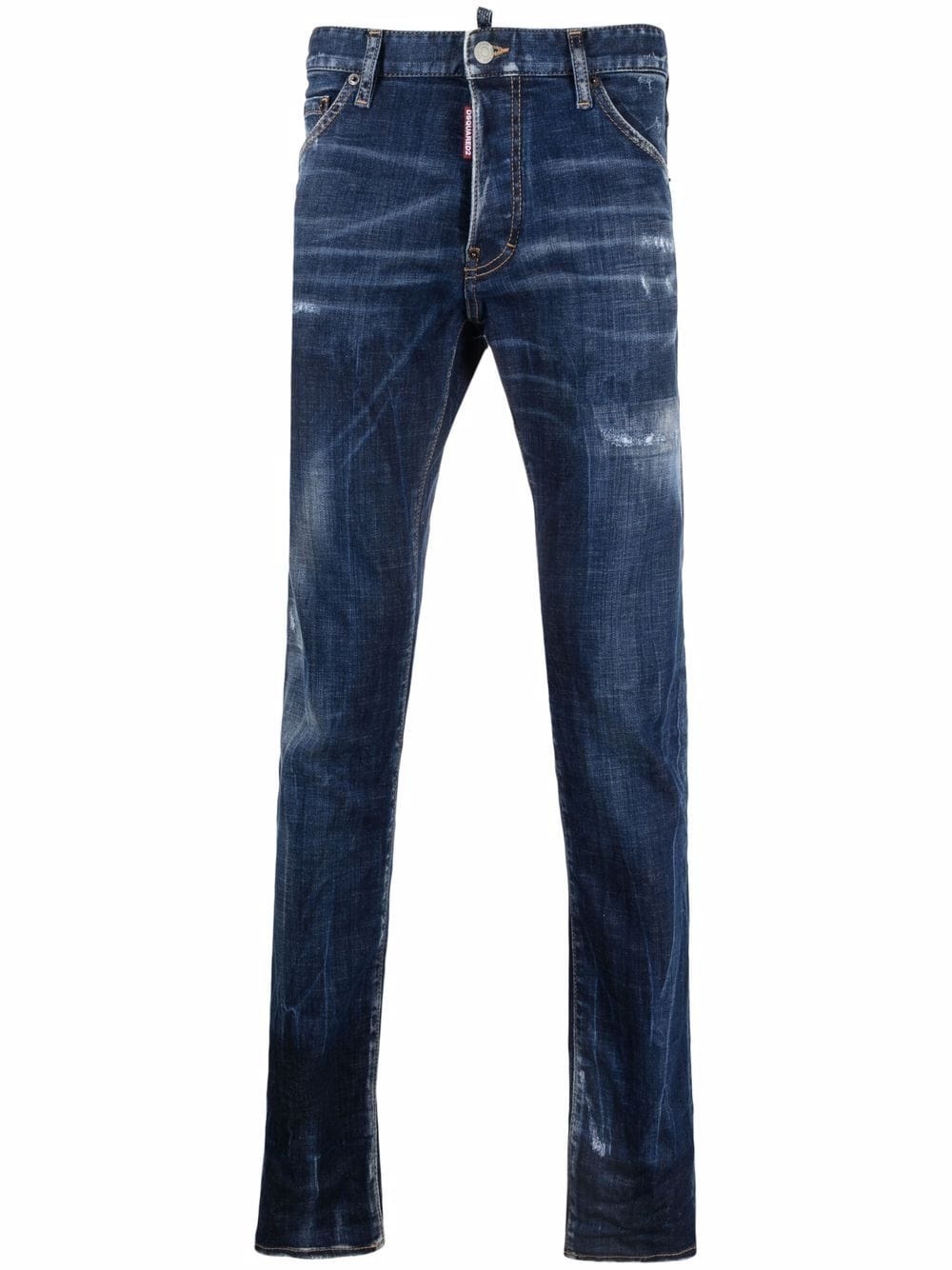 mid-rise slim-fit jeans - 1