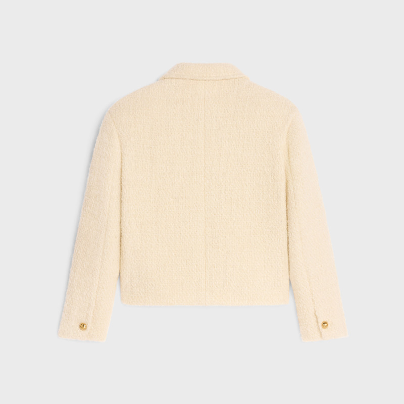 CELINE chasseur jacket in mohair wool tweed outlook