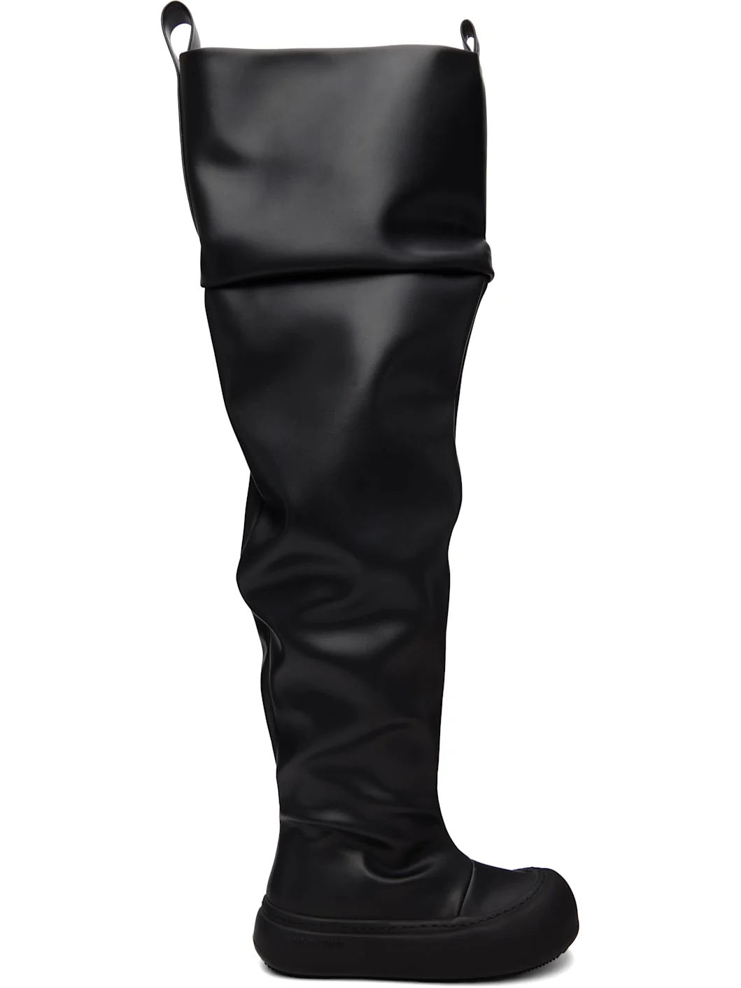 Black High Fisherman Tall Boots - 1