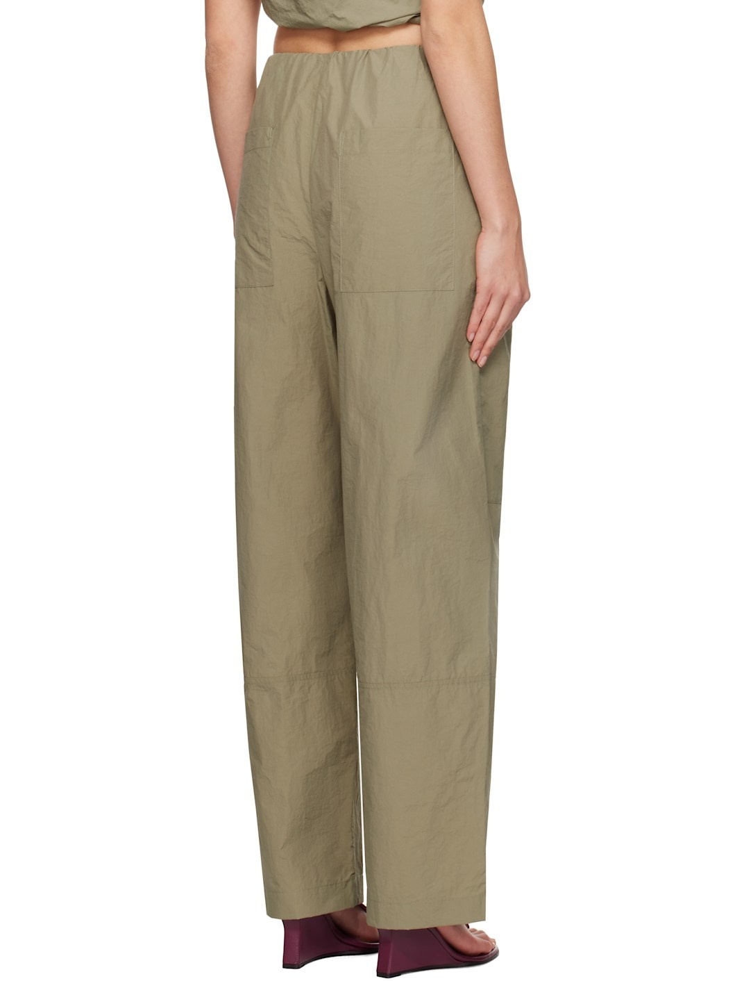 Khaki Cocoon Trousers - 3