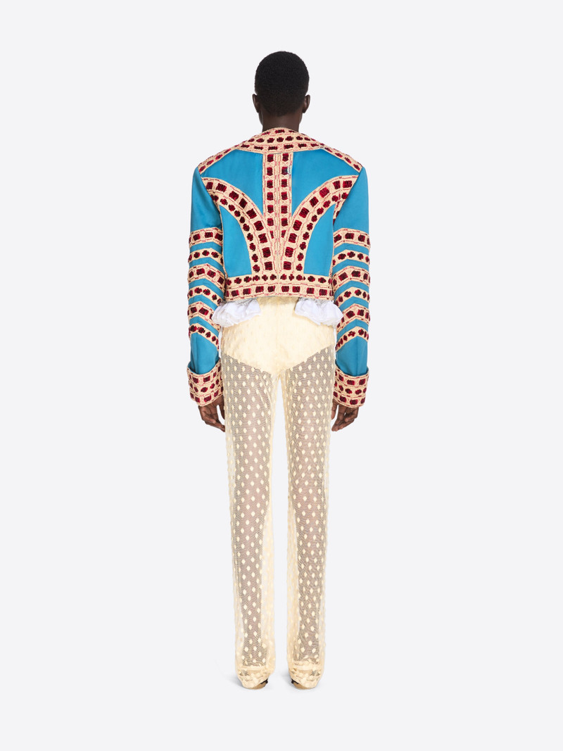 EMBROIDERED CROPPED JACKET 4