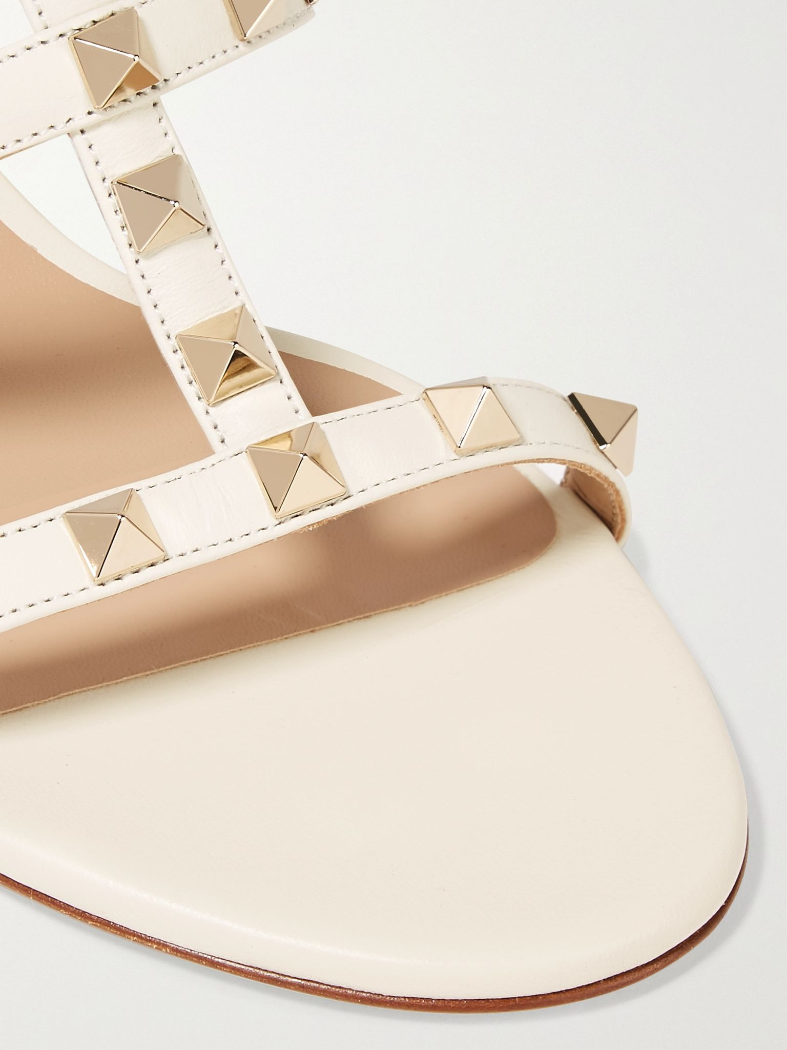 Valentino Garavani The Rockstud 60 leather mules Ivory - 4