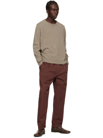 Lemaire Brown Relaxed Trousers outlook