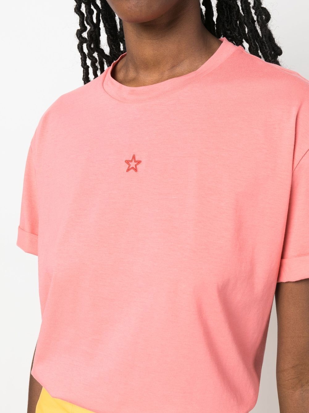 star-embroidered T-shirt - 5