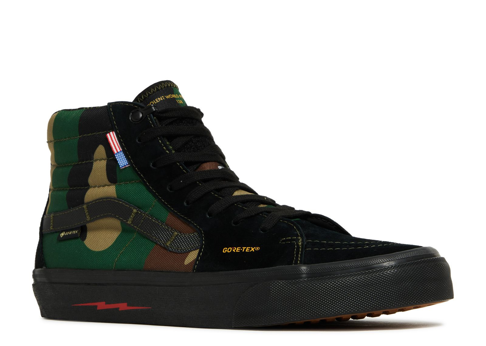 DEFCON X SK8-HI NOTCHBACK GTX 'BLACK WOODLAND CAMO' - 2