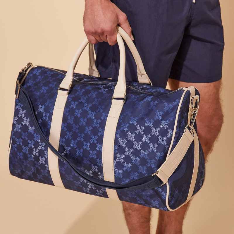Vilebrequin Vilebrequin Monogrammed Recycled Canvas Travel Bag Large outlook