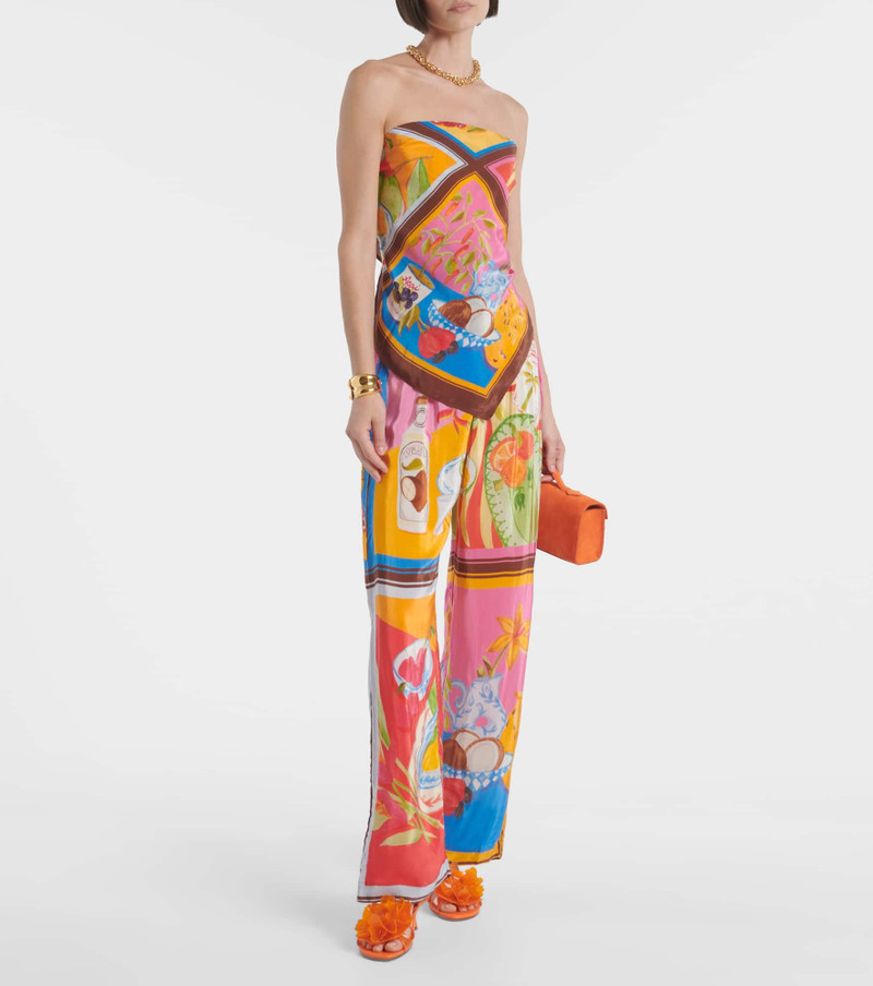 FARM RIO Floral-appliqué sandals outlook