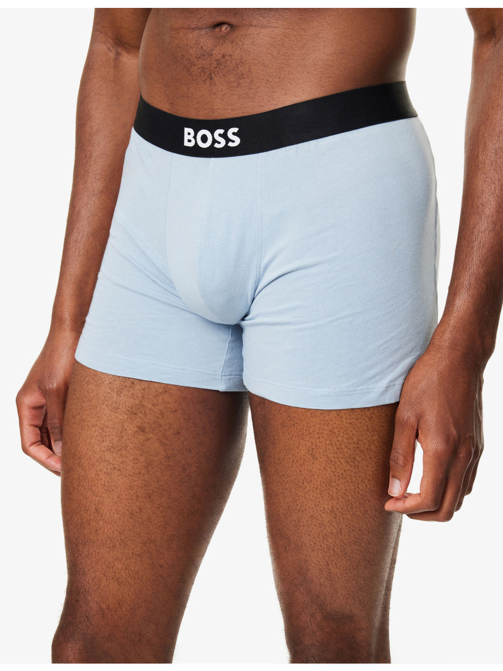BOSS ONE x David Beckham Logo-Waistband Pack of Three Stretch-Cotton Boxer Briefs - 4