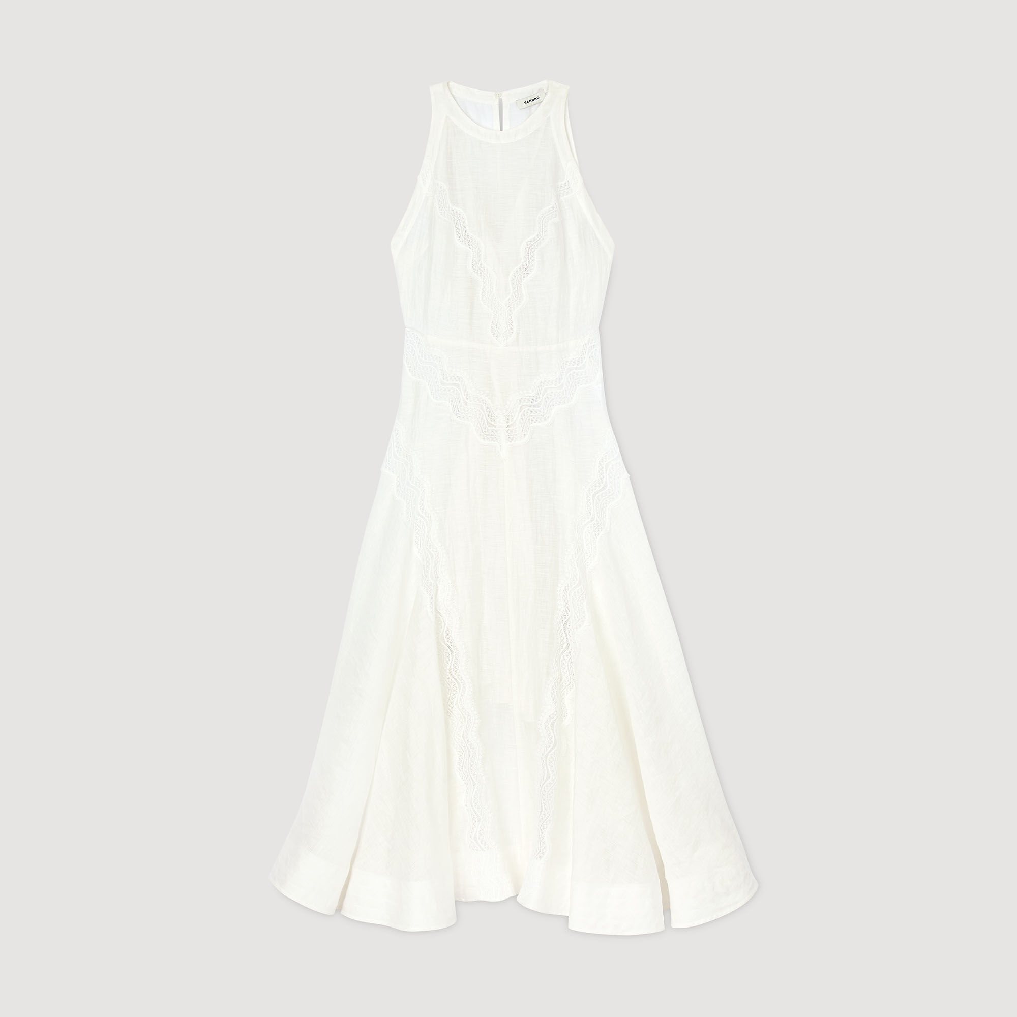 LACE TRIM MAXI DRESS - 6