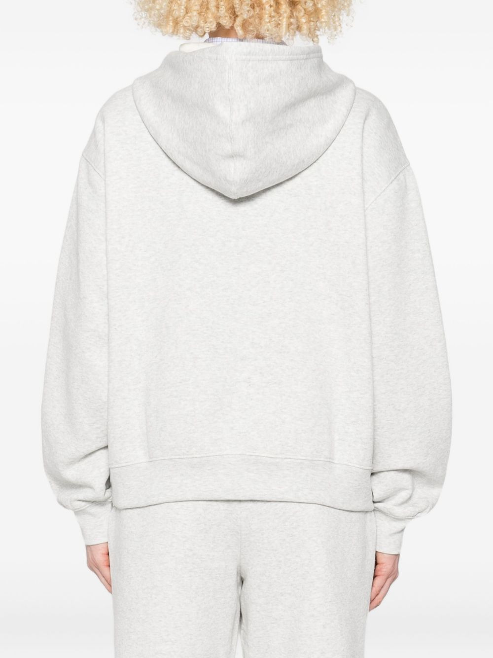logo-embroidered hoodie - 4