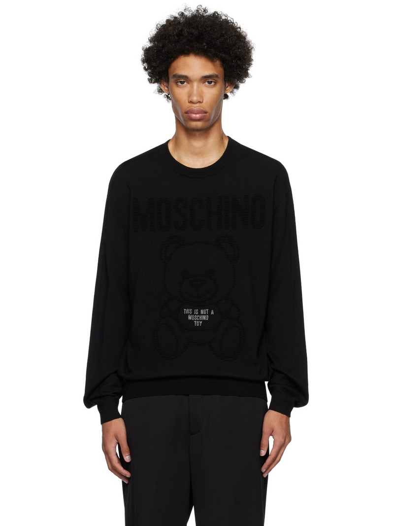 Black Embroidered Sweater 1