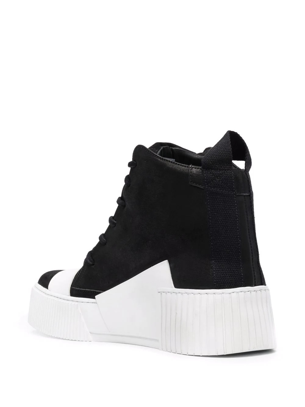 contrast high-top sneakers - 3