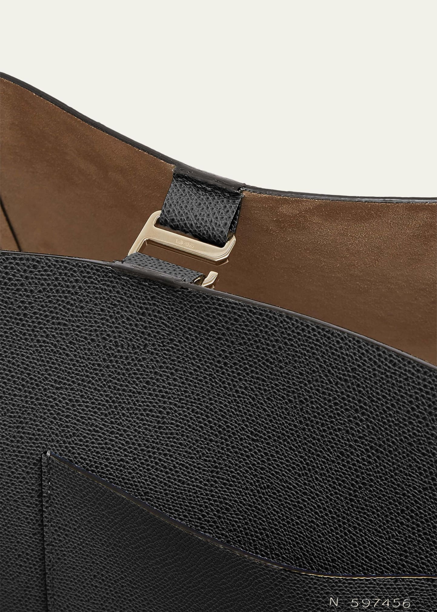 Secchiello Medium Leather Bucket Bag - 4