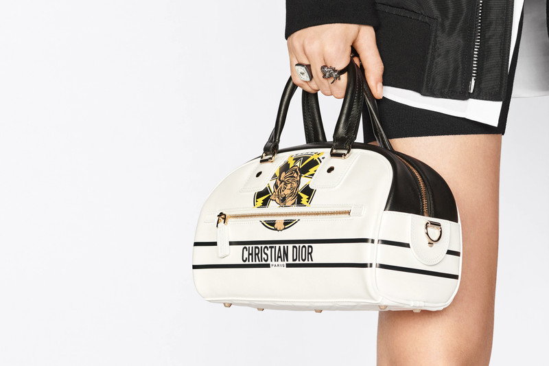 Small Dior Vibe Zip Bowling Bag 10