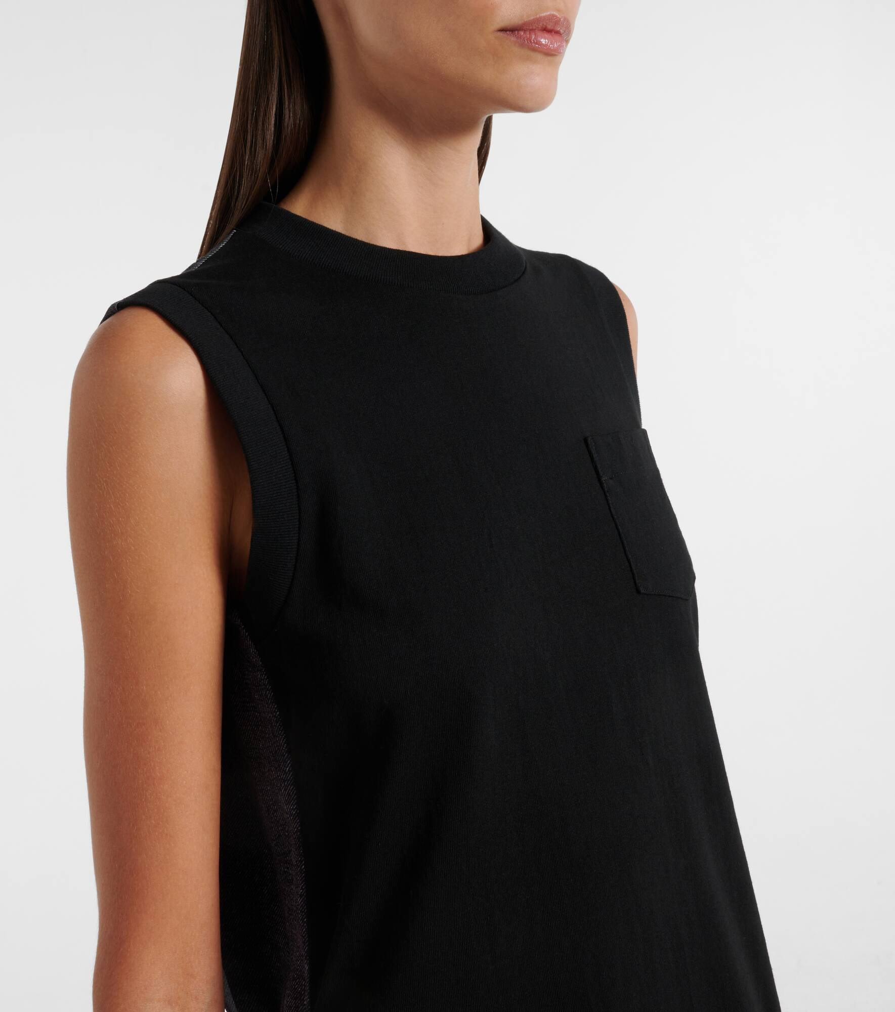Knitted cotton minidress - 4
