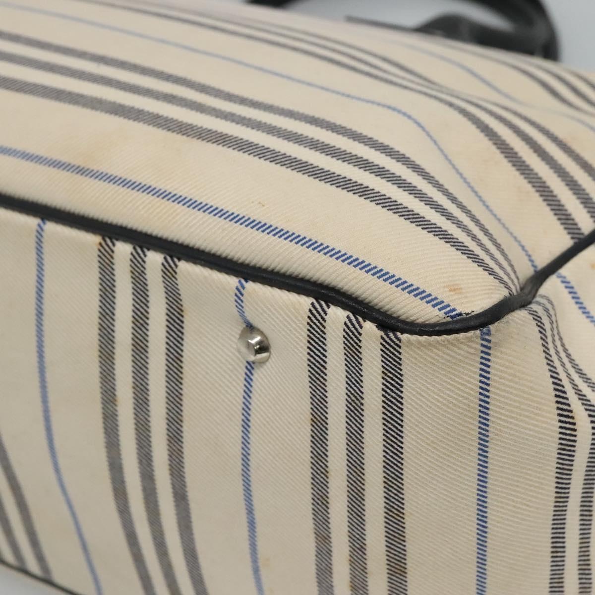 Burberry Tote Bag Canvas White - 12