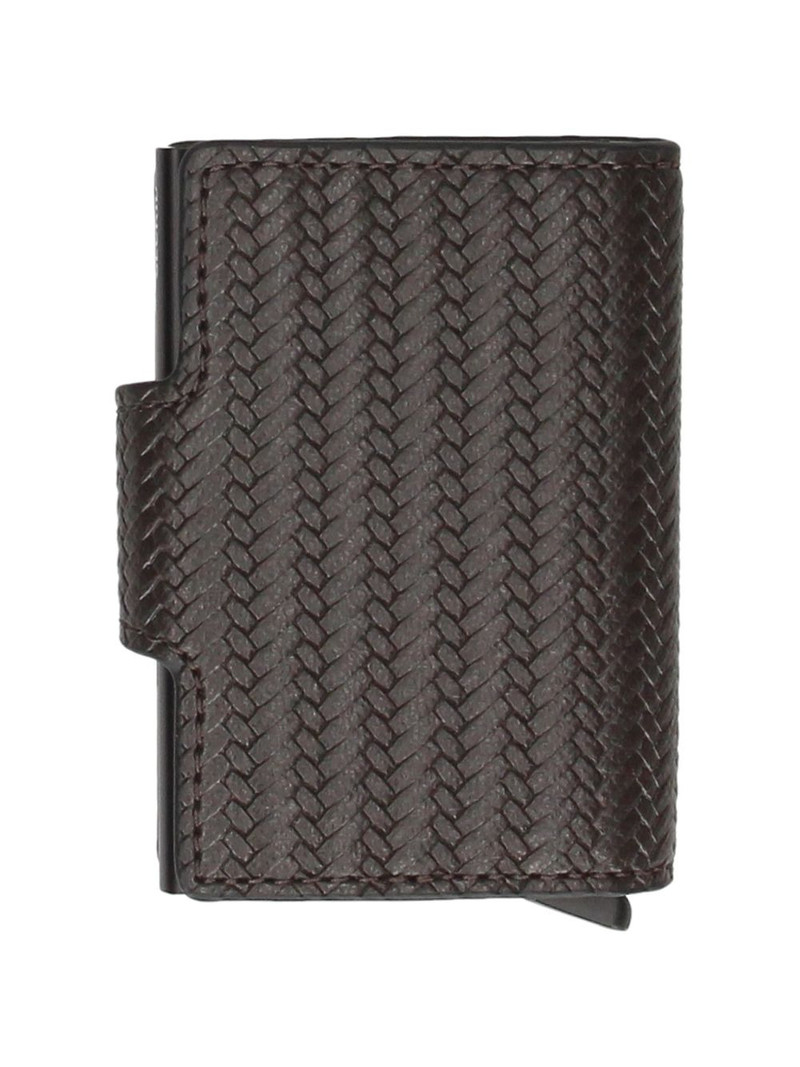 BOSS woven leather cardholder outlook
