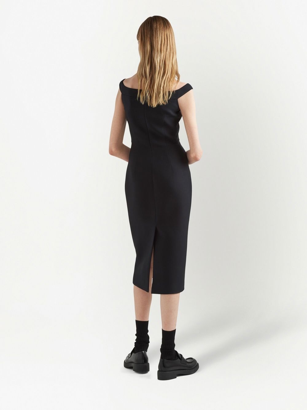 fitted mid-length dress - 3