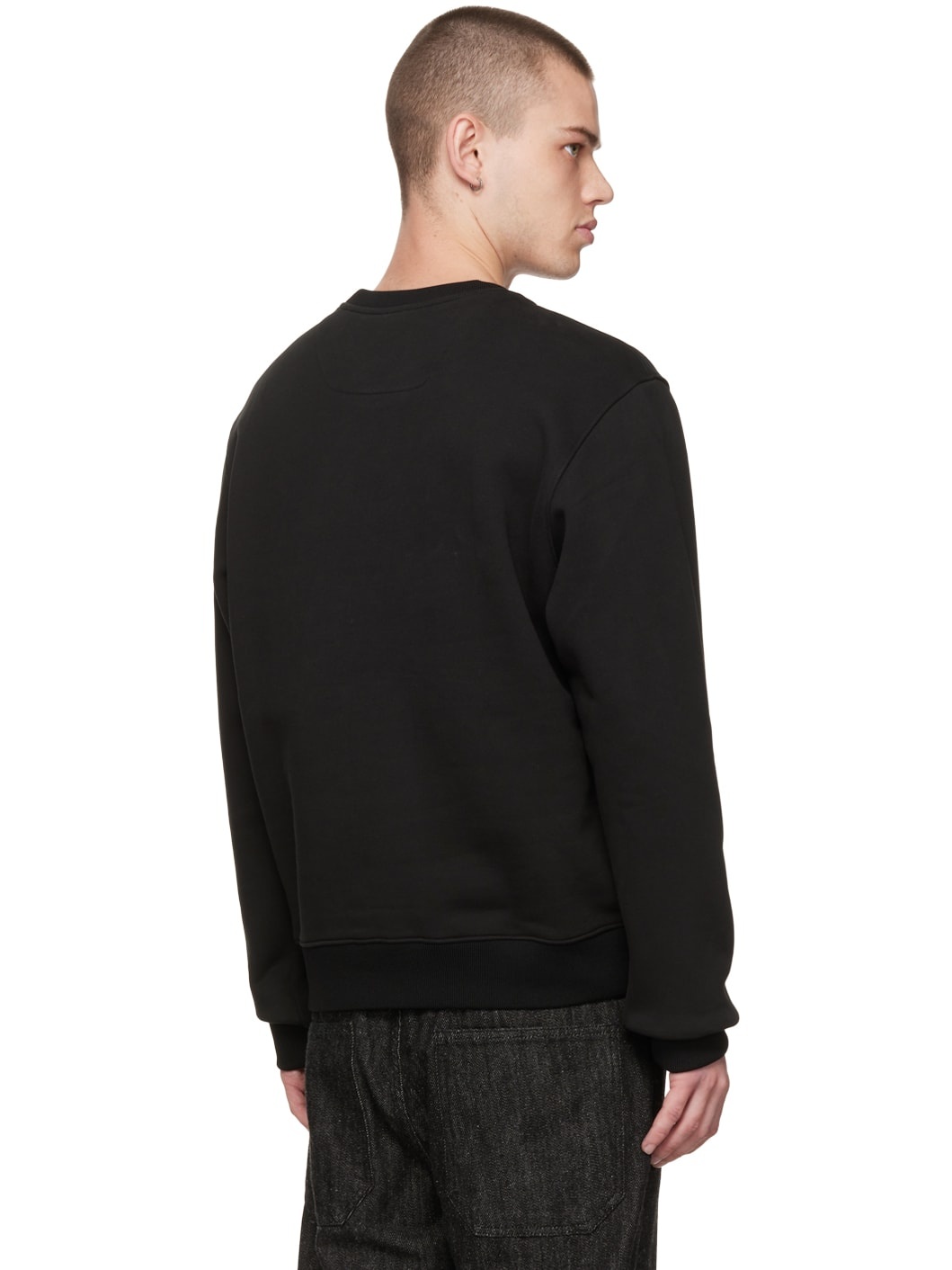 Black Embroidered Sweatshirt - 3