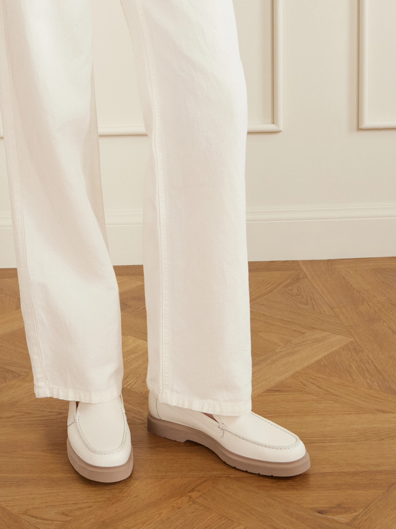 Brunello Cucinelli Textured-leather Loafers outlook