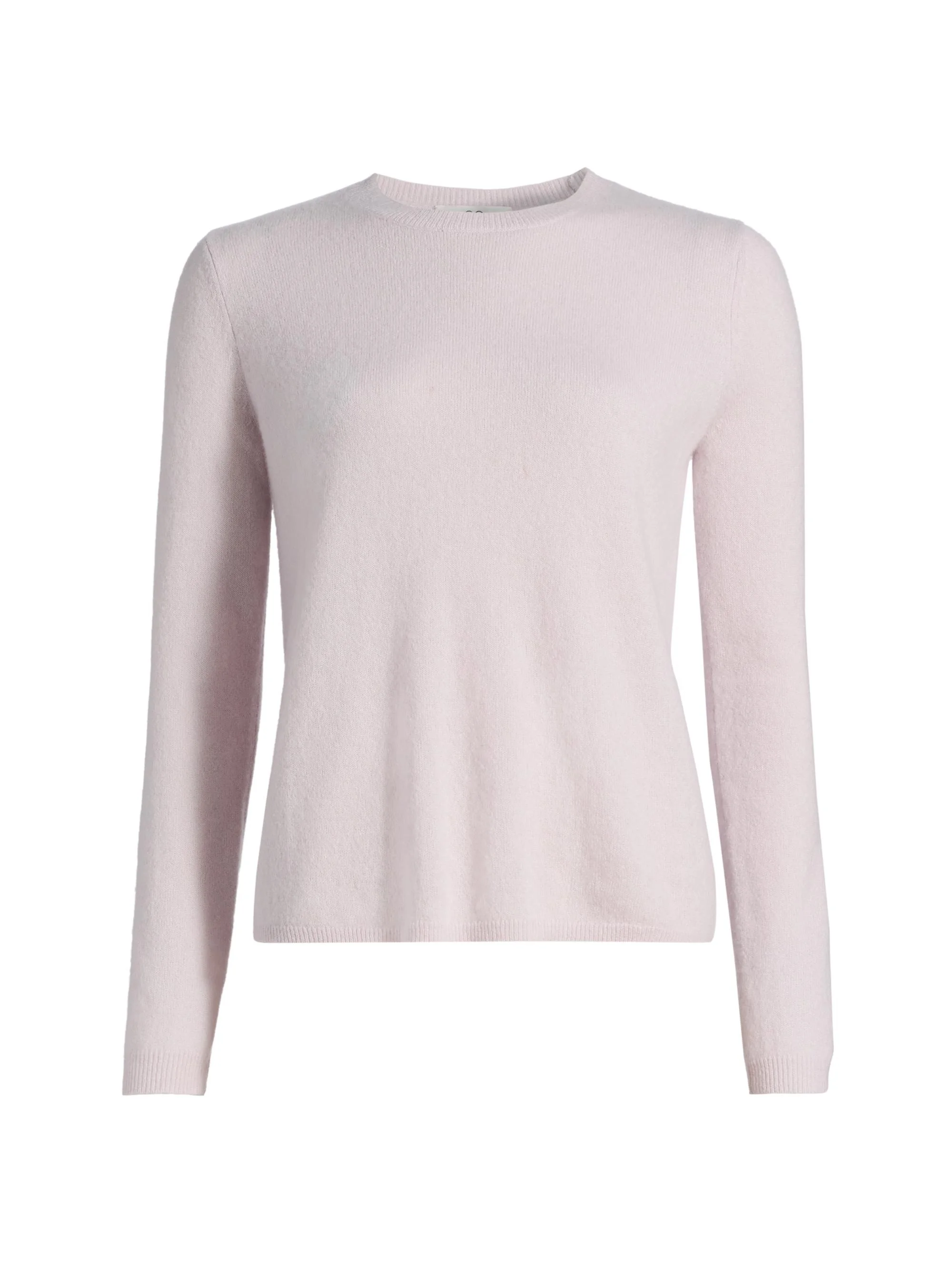 Women's Crewneck Rib-Knit Cashmere-Silk Sweater - Orchid Ice - 1