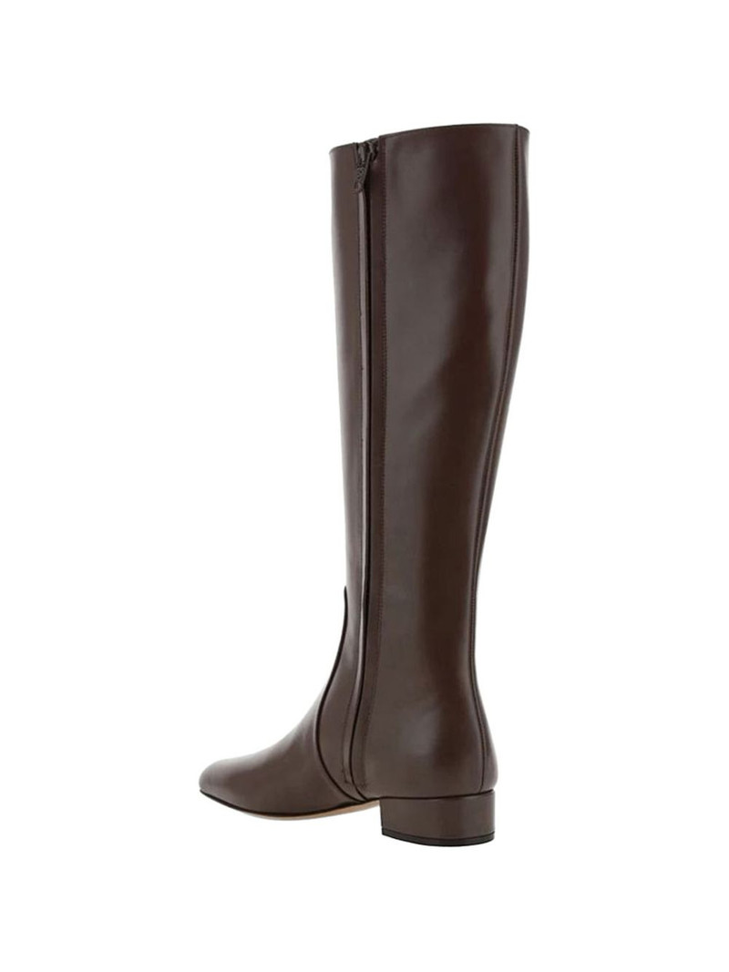 VLogo Type leather boots 3