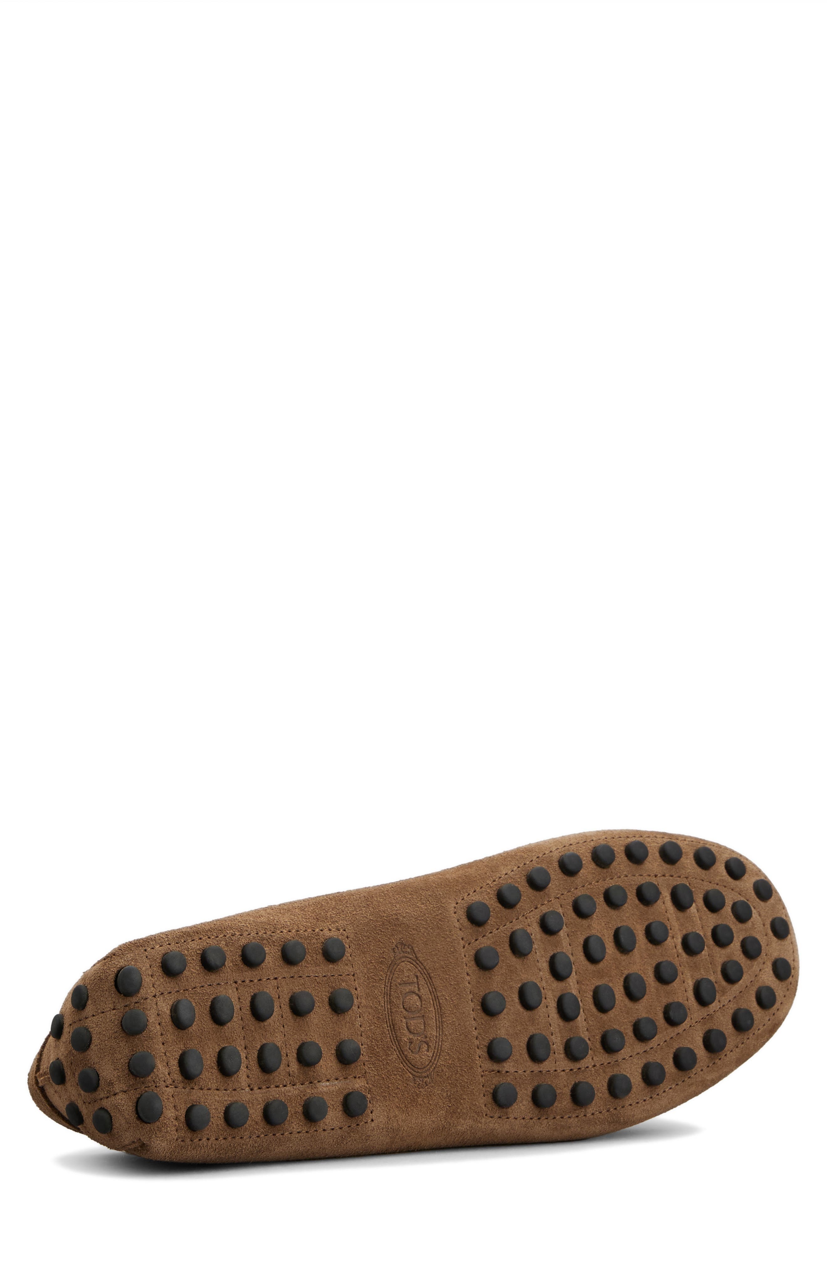 Tod's Calfskin Suede Driving Shoe in Noce Chiaro at Nordstrom - 5