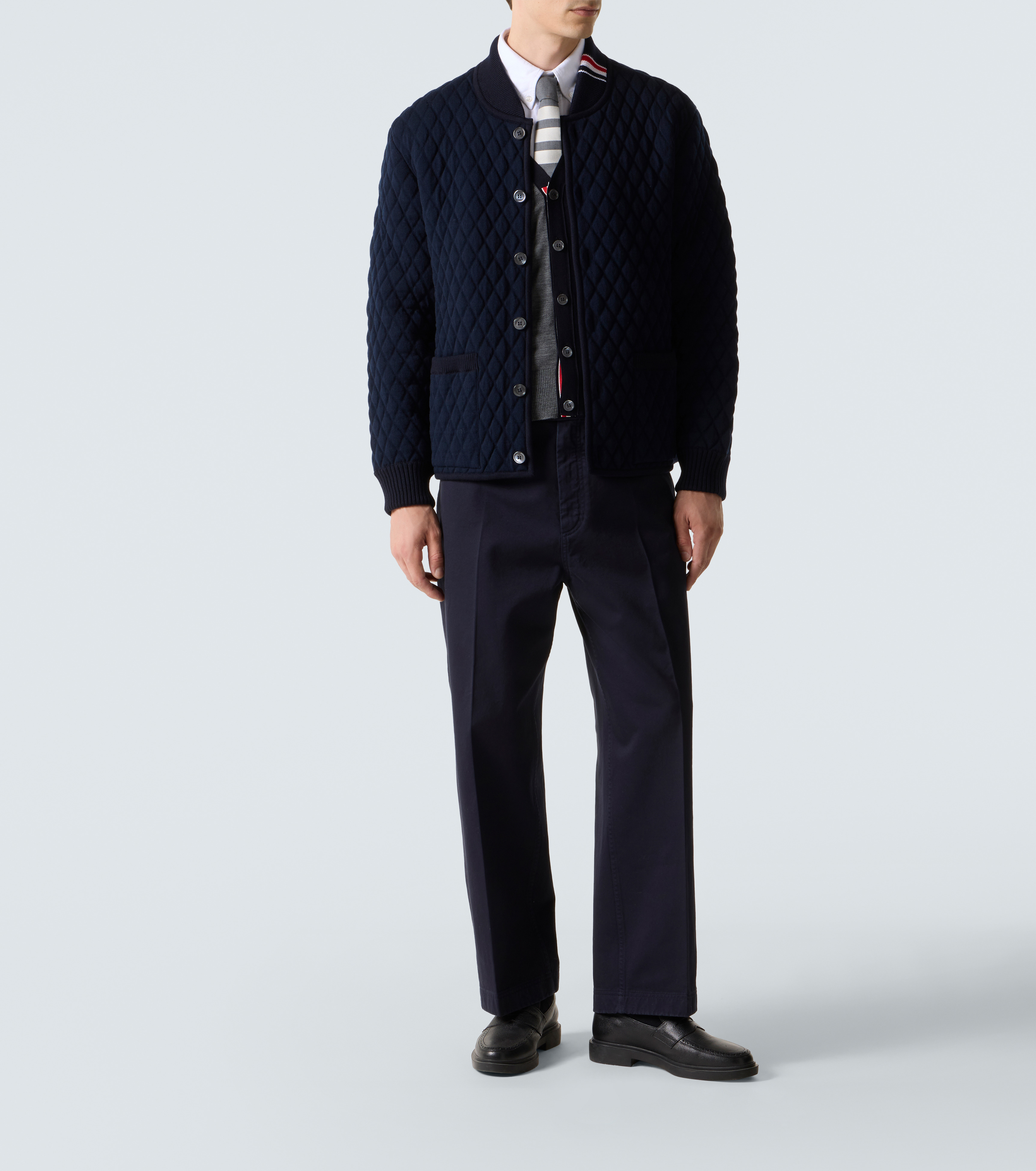 Quilted wool-blend jacket - 2