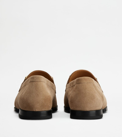 Tod's KATE LOAFERS IN SUEDE - BROWN outlook