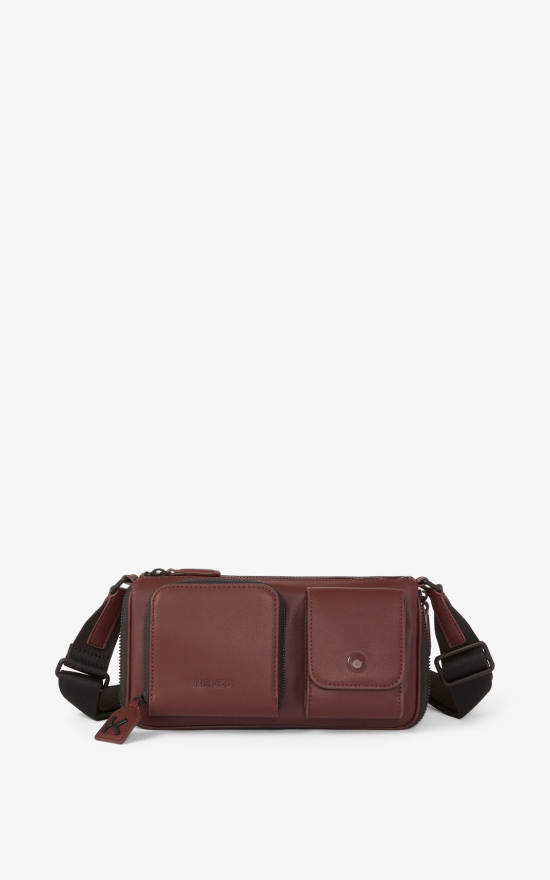 Small KENZO Kompact leather shoulder bag - 1