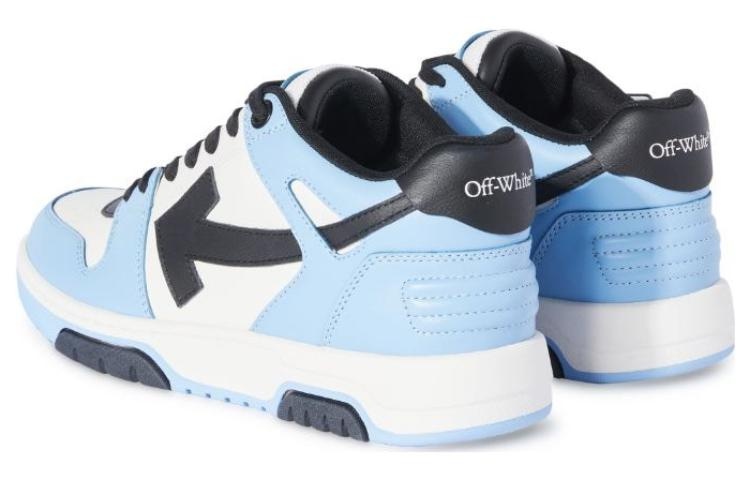 Off-White Out Of Office Low-Top Leather Sneaker 'Blue Black White' OMIA189F23LEA0084010 - 6