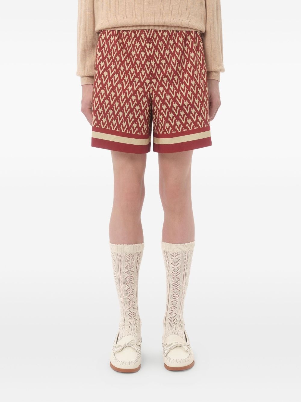 geometric-print shorts - 2