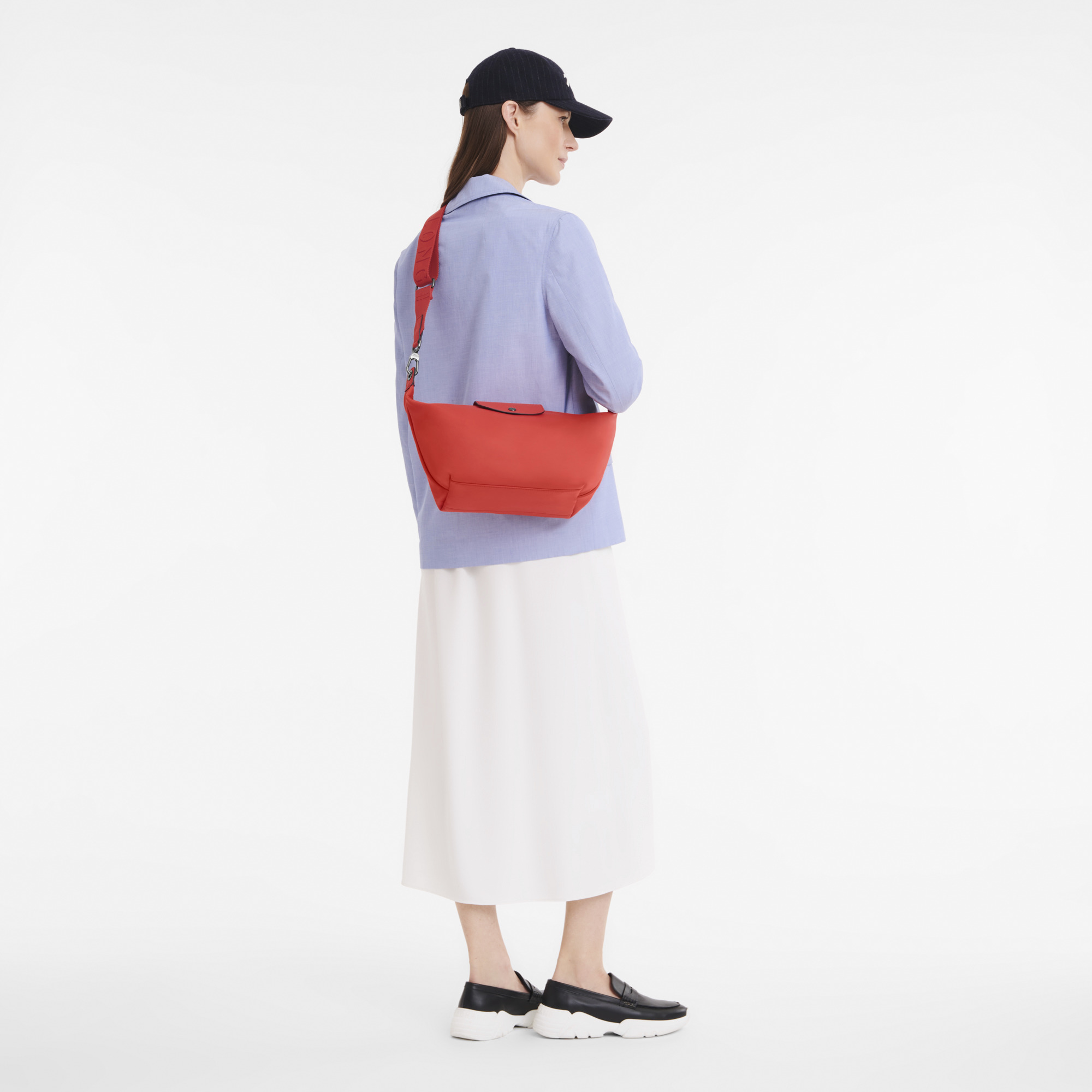 Le Pliage Xtra S Hobo bag Orange - Leather - 2