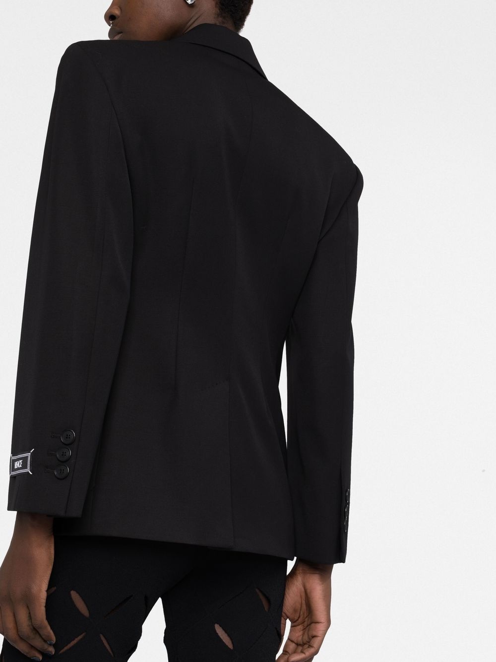 Single-breasted wool blazer - 3