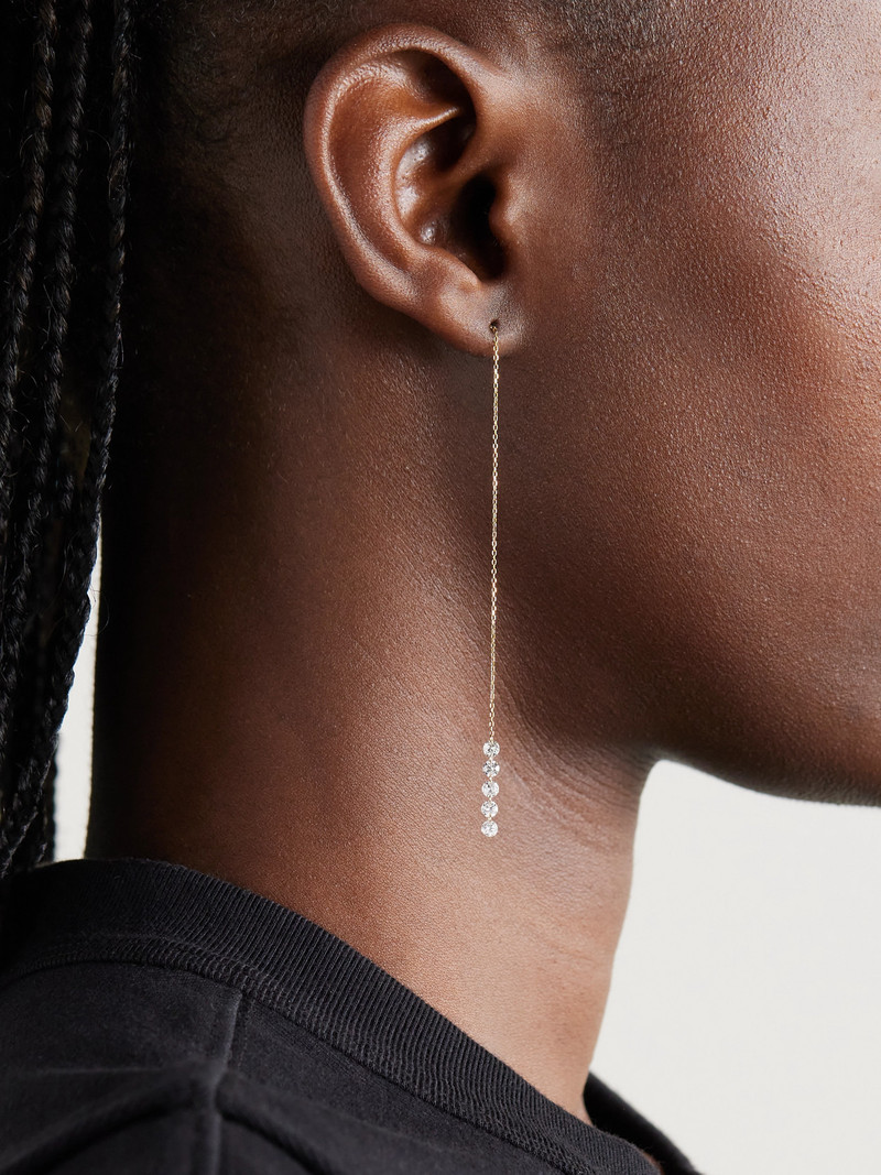 PERSÉE Rivière 18-karat Gold Diamond Earrings outlook
