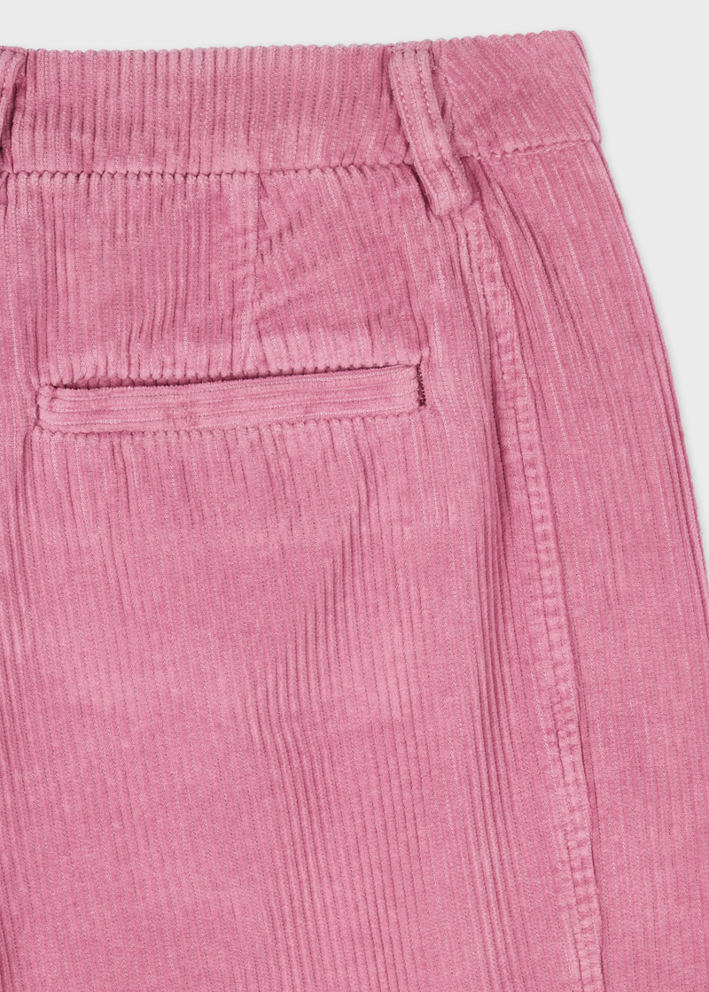 Paul Smith Women's Pink Corduroy Trousers outlook