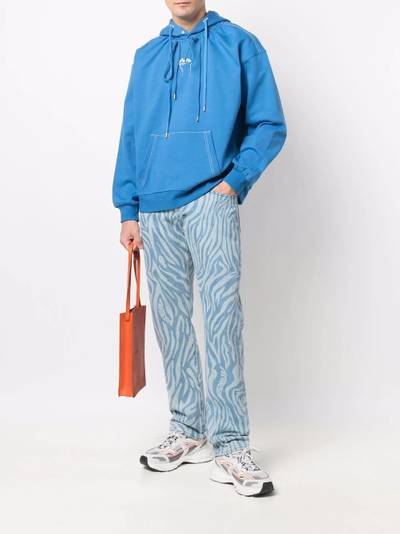 ADER error Admore logo-print jersey hoodie outlook