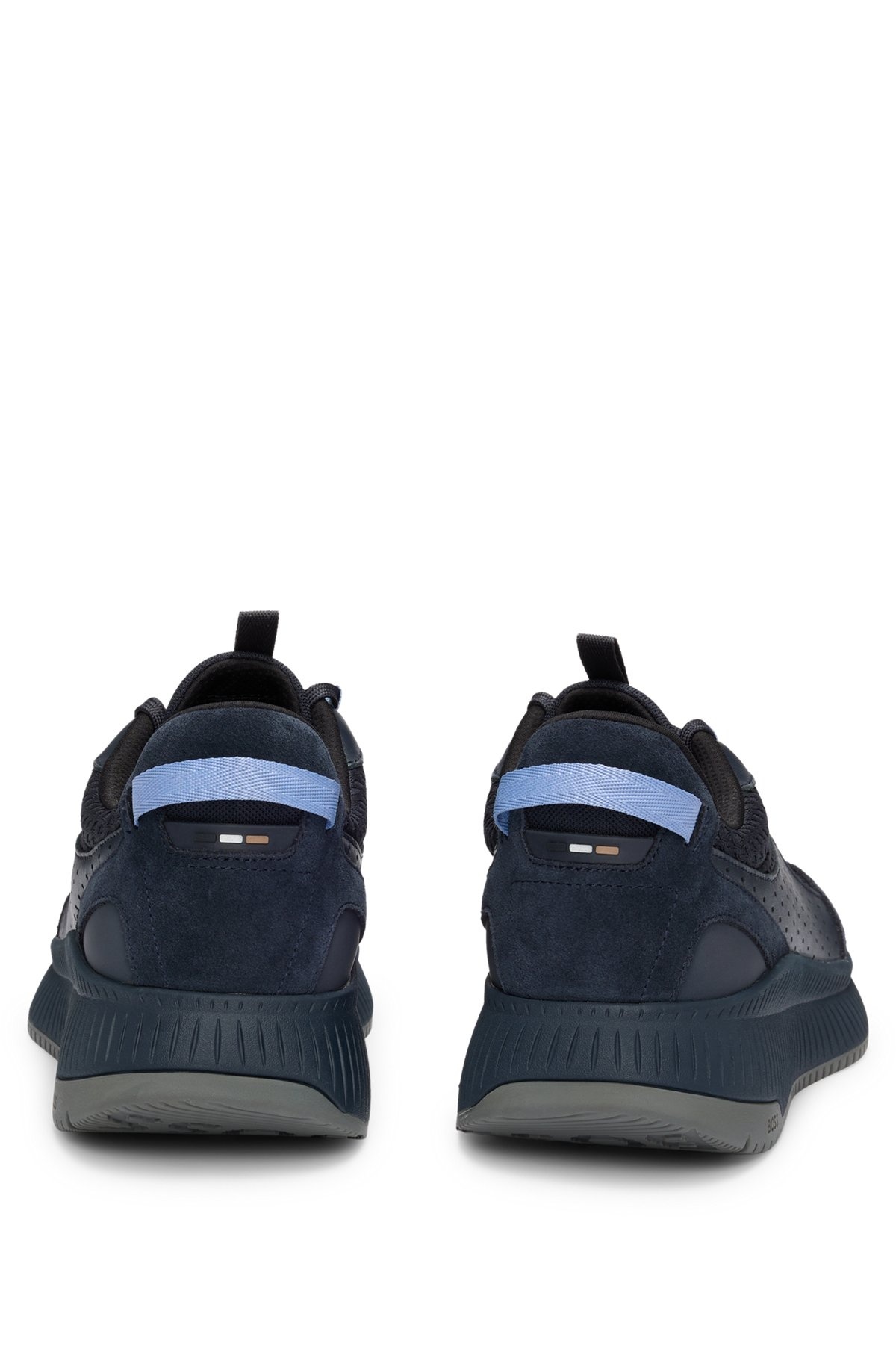 TTNM EVO SUEDE, LEATHER AND MESH TRAINERS WITH RIBBED SOLE - 5