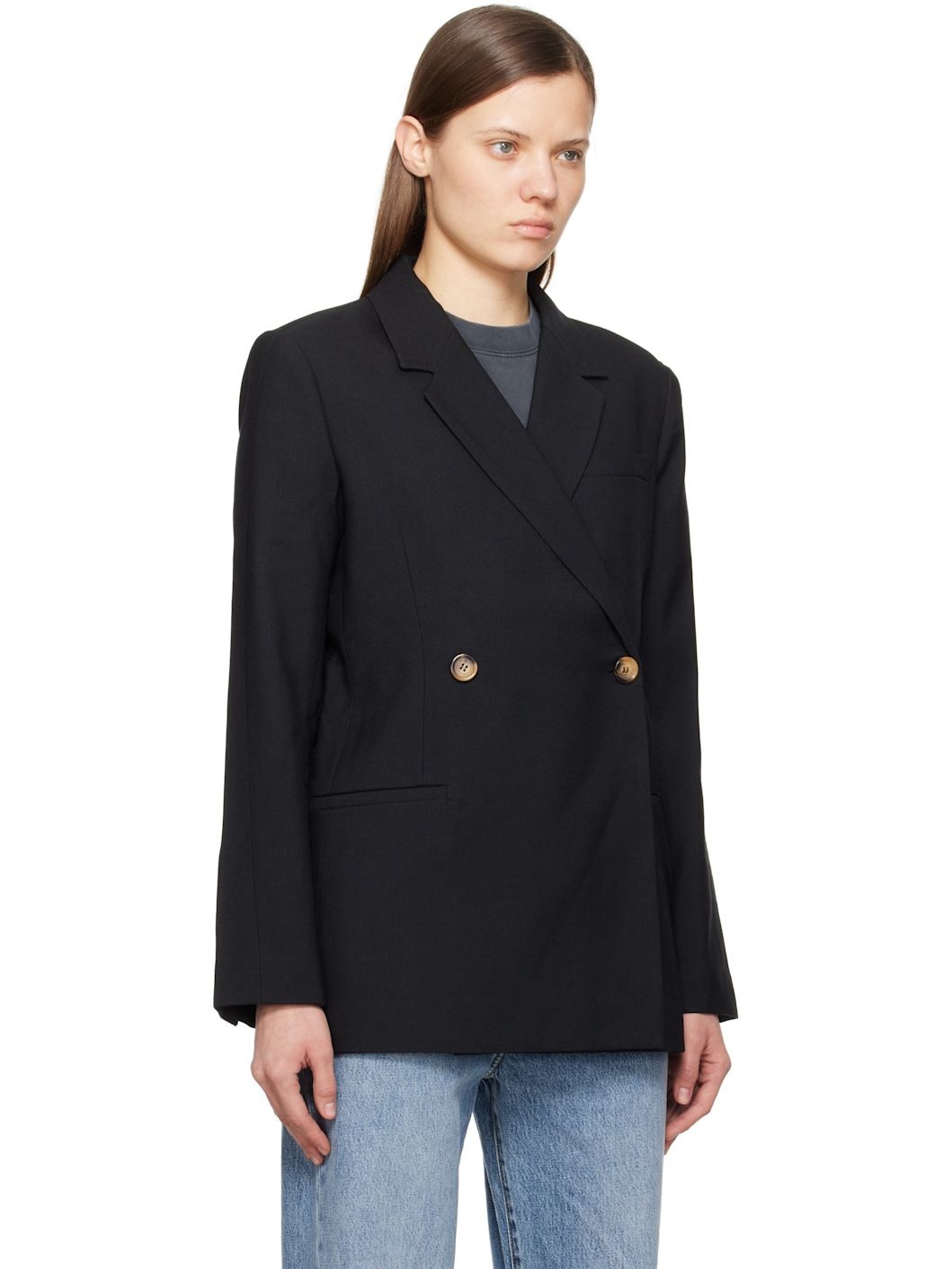 Black Kaia Blazer - 2
