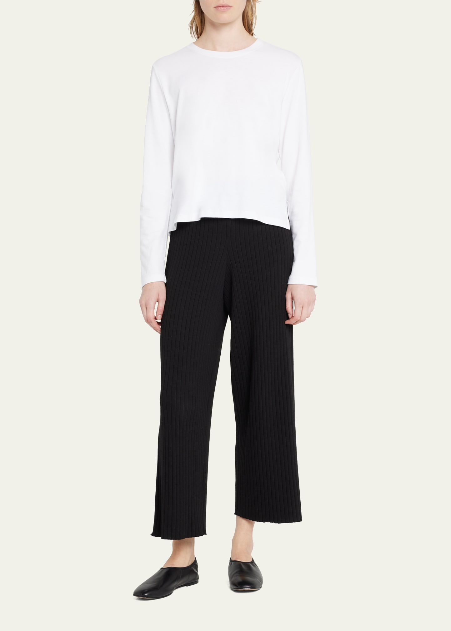 Maya Long-Sleeve Cotton T-Shirt - 2