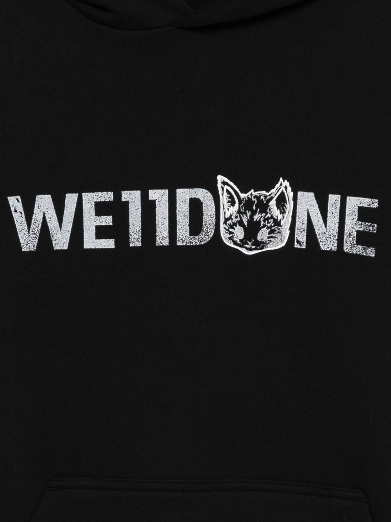 We11done logo-print hoodie outlook