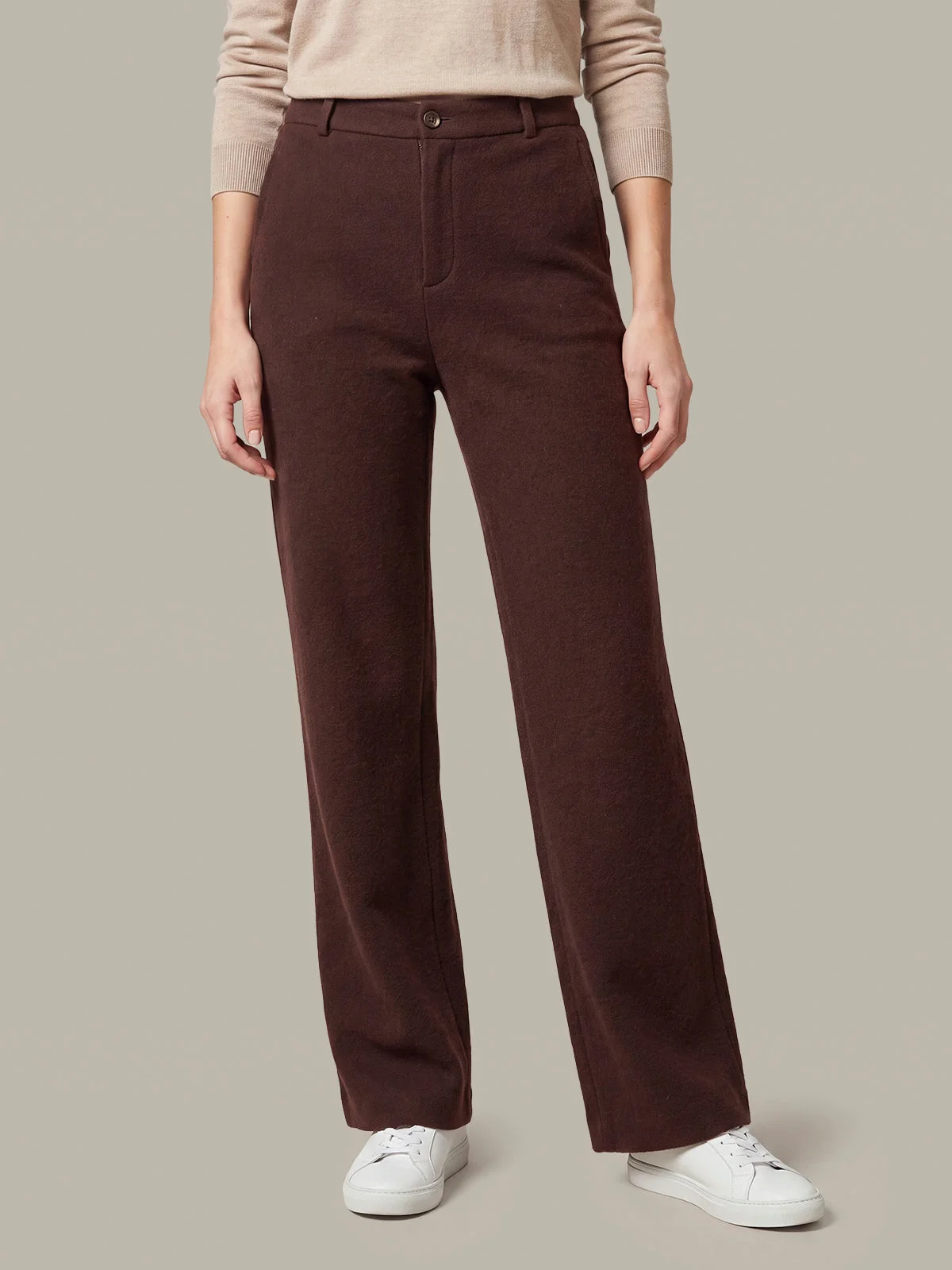 Linden Straight Leg Tailored Sweater Pants - 1