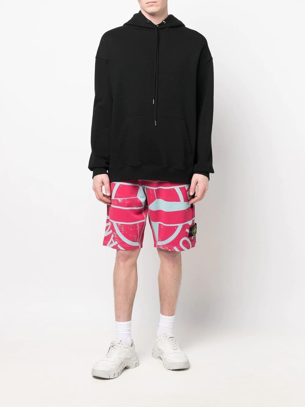 logo-print track shorts - 2