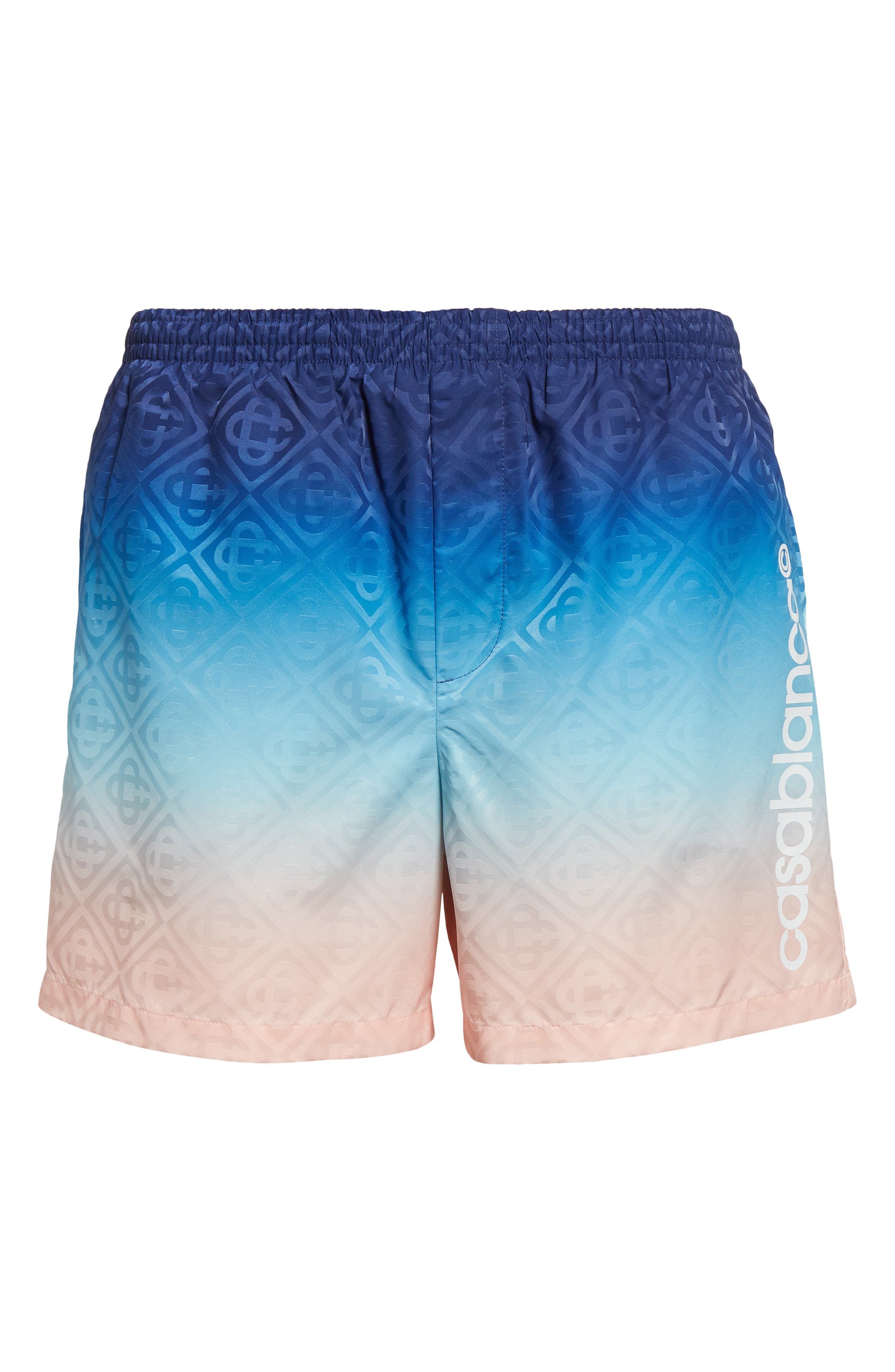 Casablanca Gradient Monogram Swim Trunks in Blue Gradient at Nordstrom - 5